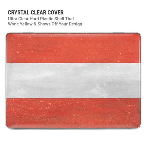 Distressed Austria Flag MacBook Pro 13in (2020) Case plus Skin